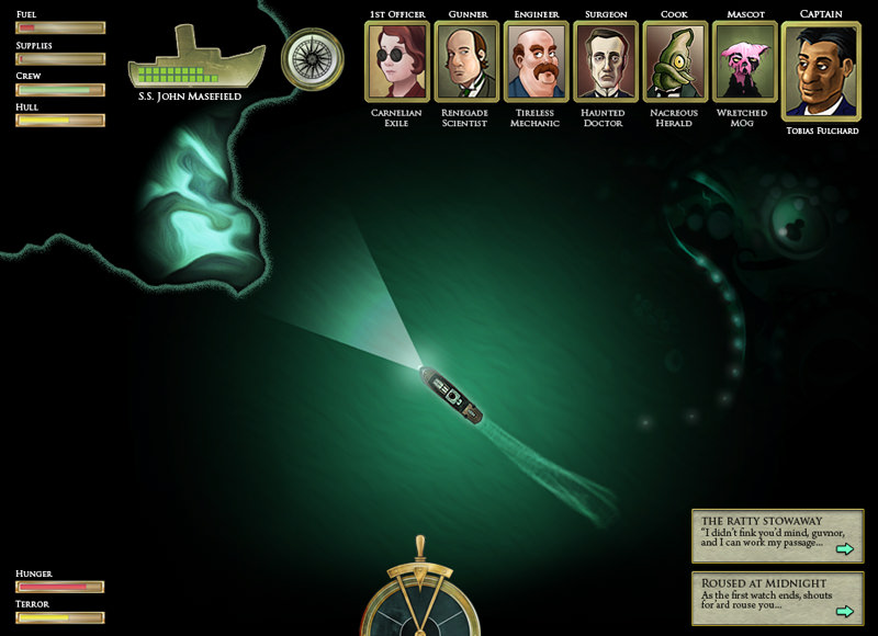 Sunless Sea gameplay concept Sunless Sea gameplay concept