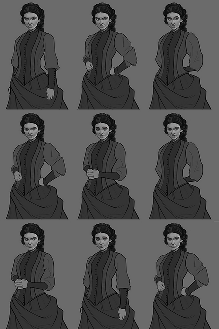 Rachel displaying different emotions