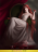A red-haired woman draped in loose, white fabric reclining in a chair. The lower hem of her garment is soaked in something reed, like blood. Her expression is sardonic and confrontational.